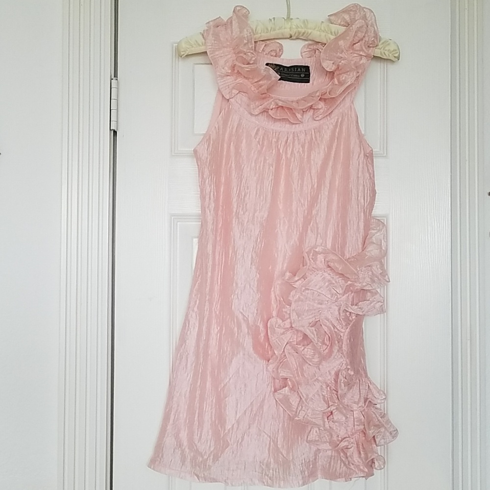 Blush pink ruffle dress size small/ medium